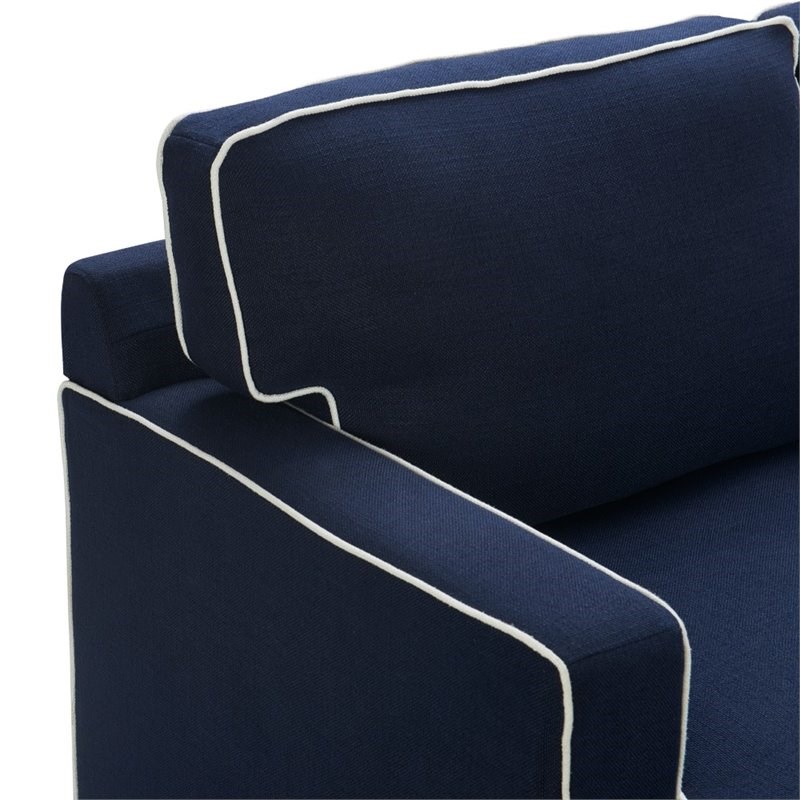 Tommy Hilfiger Cardiff Sofa American Navy with White Piping Homesquare