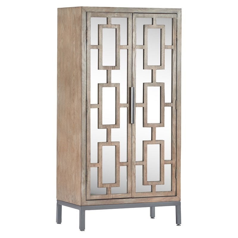 Tommy Hilfiger Hayworth Tall Mirrored, Tall Mirrored Cabinet