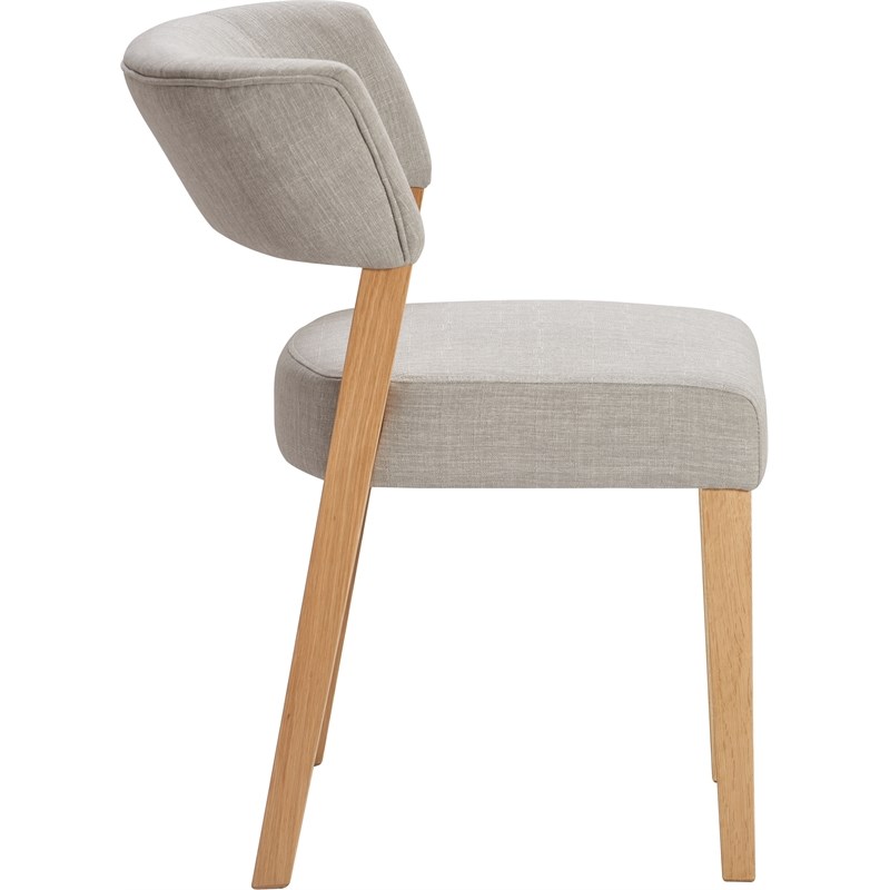 Tommy Hilfiger Waltham Dining Chair Set of 2 Light Gray Homesquare