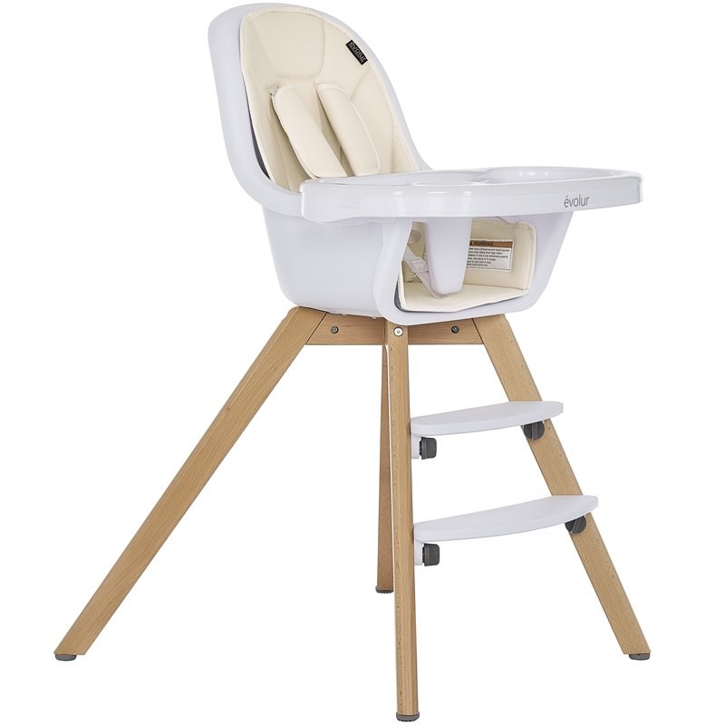 evolur zoodle 2-in-1 high chair i booster feeding chair i modern design ...