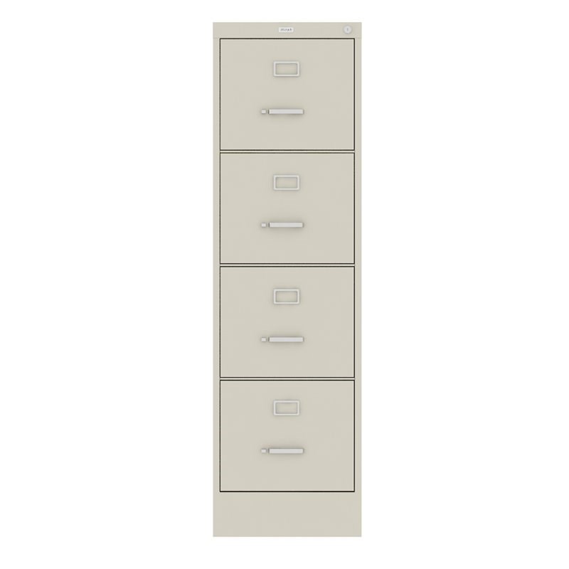 Scranton & Co 4 Drawer Letter File Cabinet in Putty