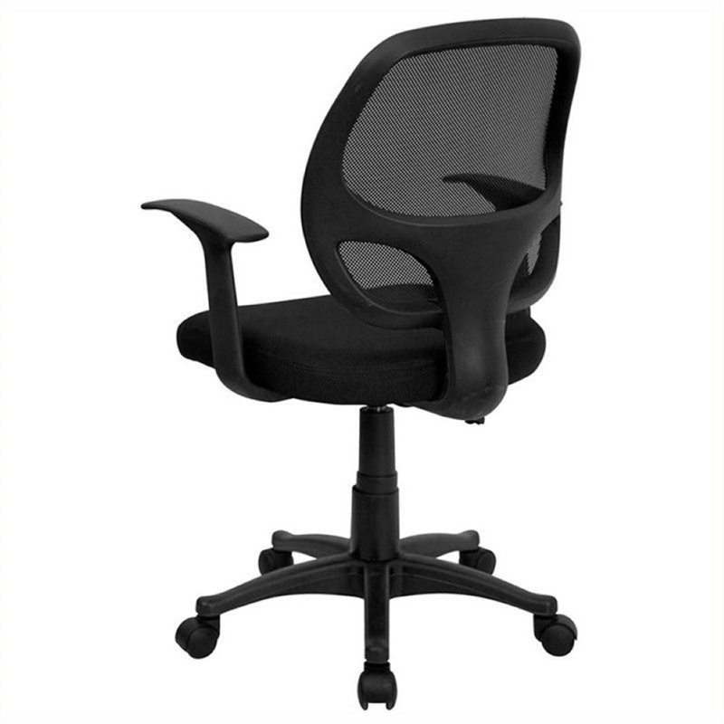 Scranton & Co Mid-Back Mesh Office Chair in Black