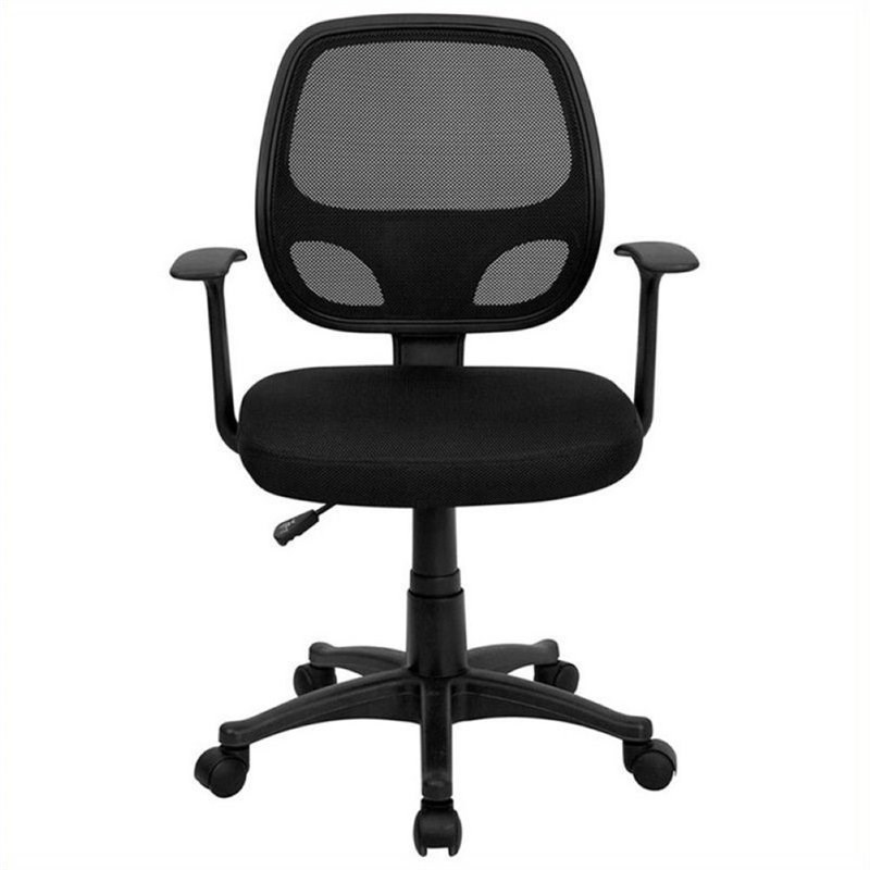 Scranton & Co Mid-Back Mesh Office Chair in Black