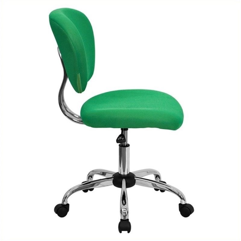 Scranton & Co Mid-Back Mesh Task Office Chair in Bright Green