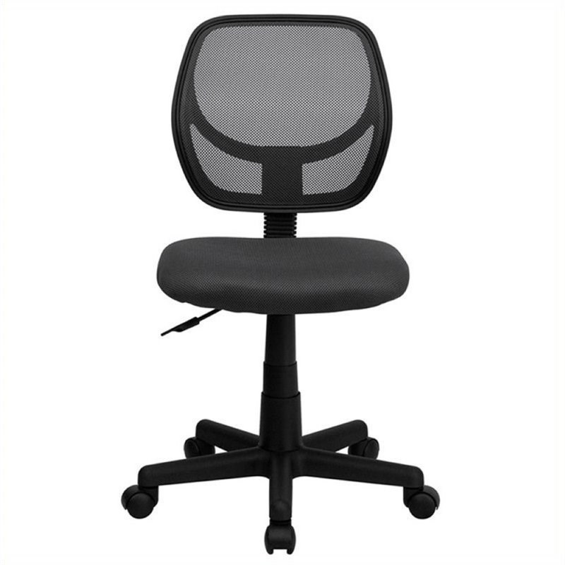 Scranton & Co Mid-Back Mesh Task and Office Chair in Gray