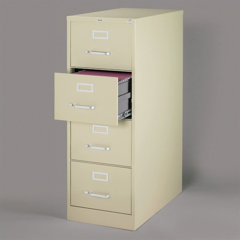 Scranton & Co 4 Drawer Legal File Cabinet in Putty