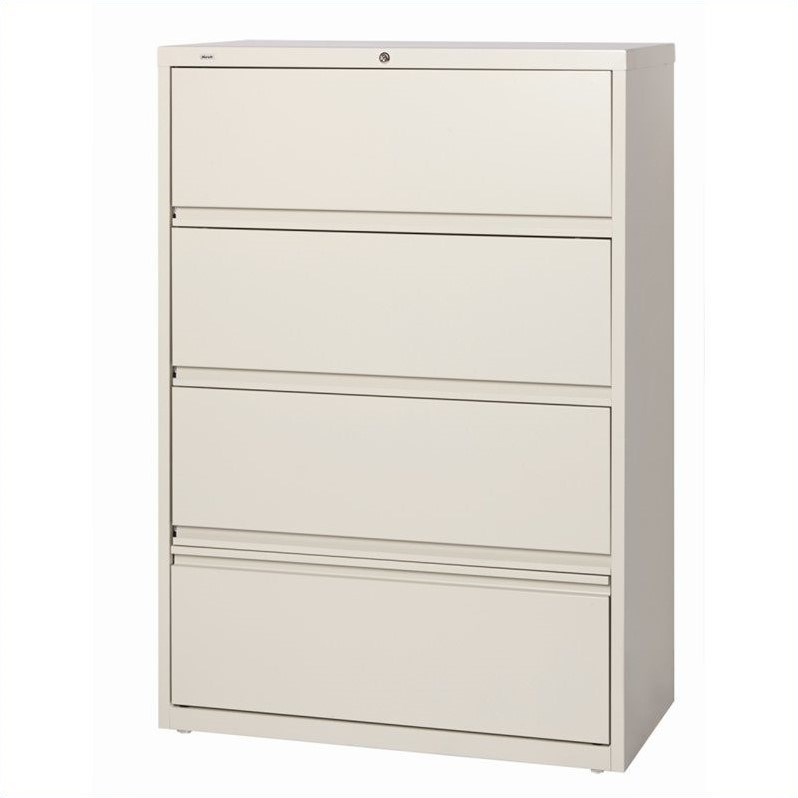 Scranton & Co 4 Drawer Lateral File Cabinet File in Putty