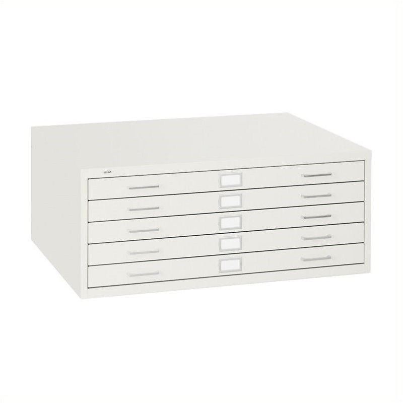 Scranton & Co 5 Drawer Metal Flat Files Cabinet for 24