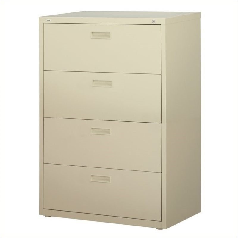 Scranton & Co 4 Drawer Lateral File Cabinet in Putty