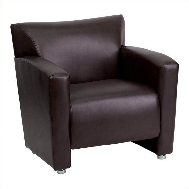 Scranton & Co Leather Chair in Brown