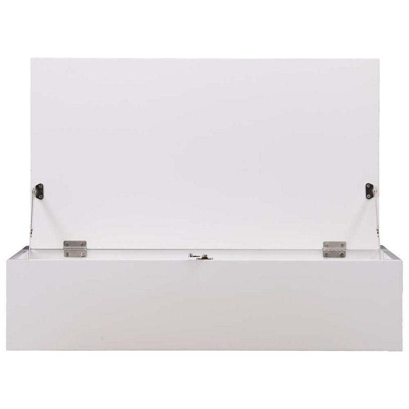 Scranton & Co Wall Mount Folding Floating Desk in White