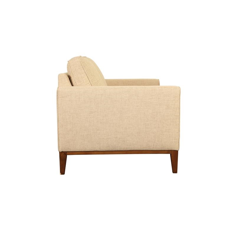 Hawthorne Collections Oakley Contemporary Loveseat - Cream