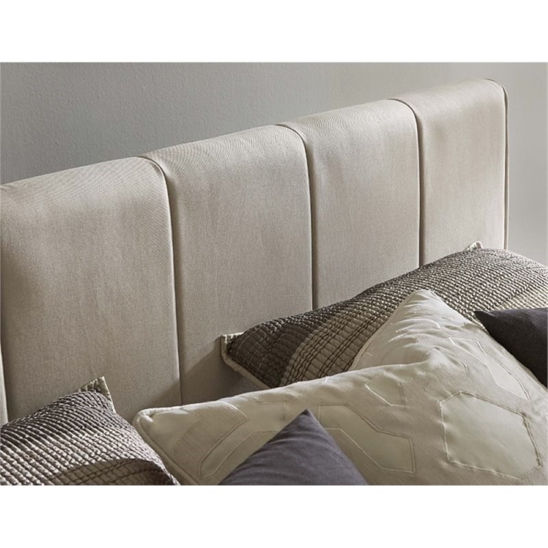 Atlin Designs Upholstered King Bed in Fog
