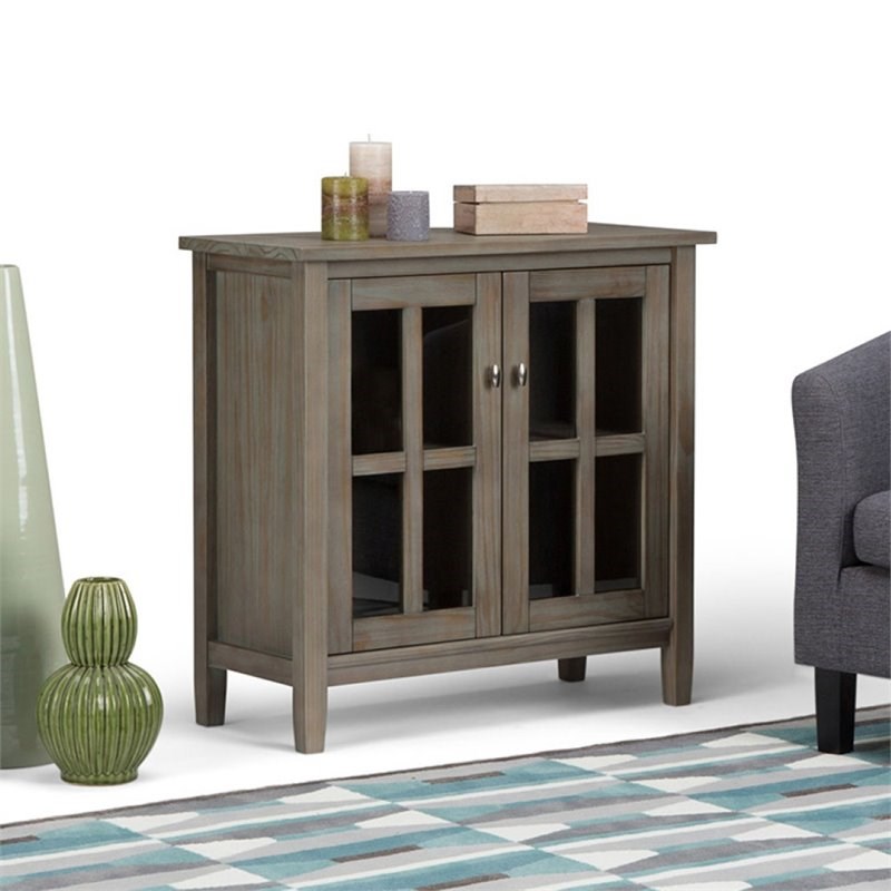 Atlin Designs Accent Cabinet in Distressed Gray