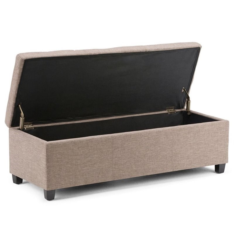 Atlin Designs Storage Bench in Fawn Brown