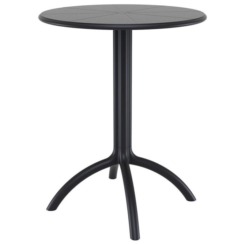 Atlin Designs Round Bistro Table in Black