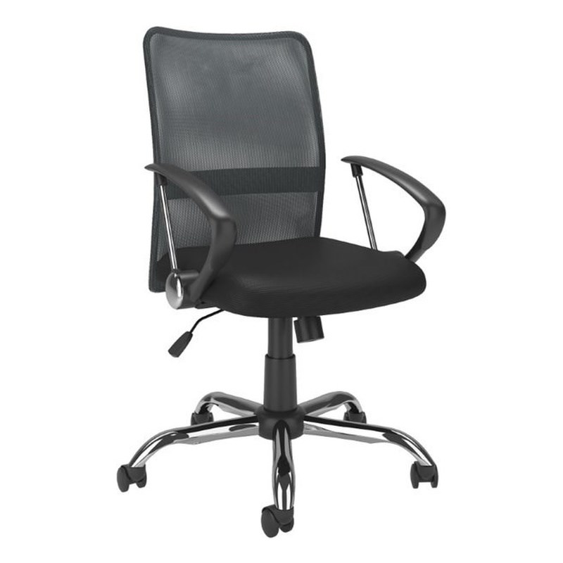 Atlin Designs Contoured Mesh Back Office Chair Dark Gray