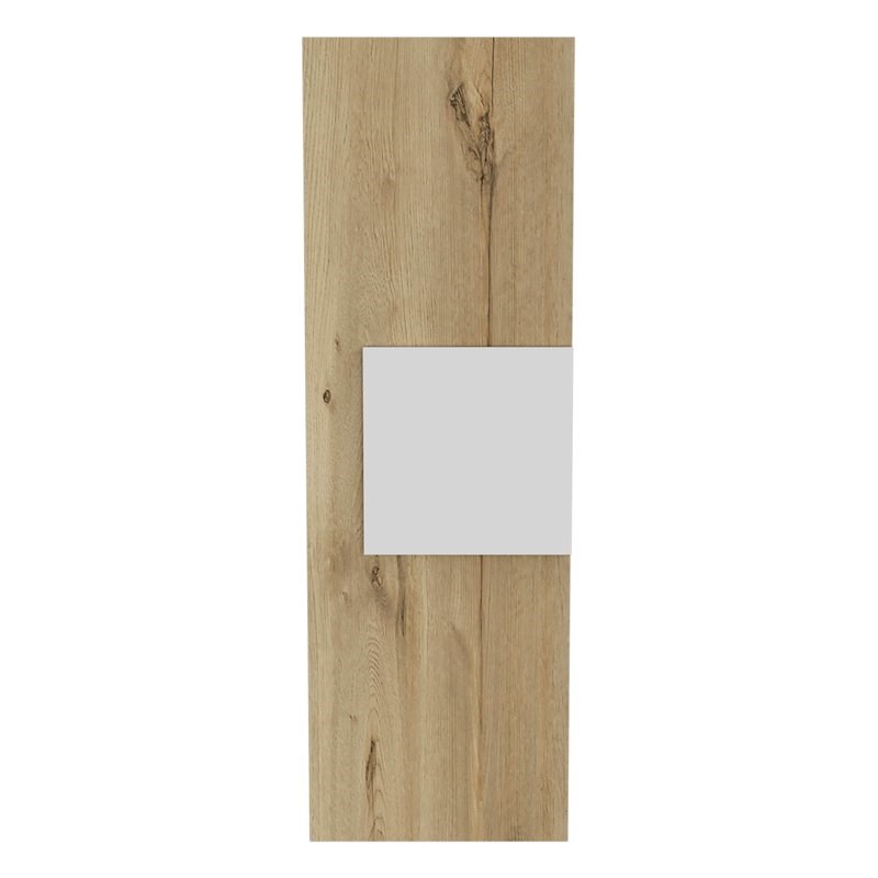 Atlin Designs Modern Wood Medicine Cabinet in Light Oak/White