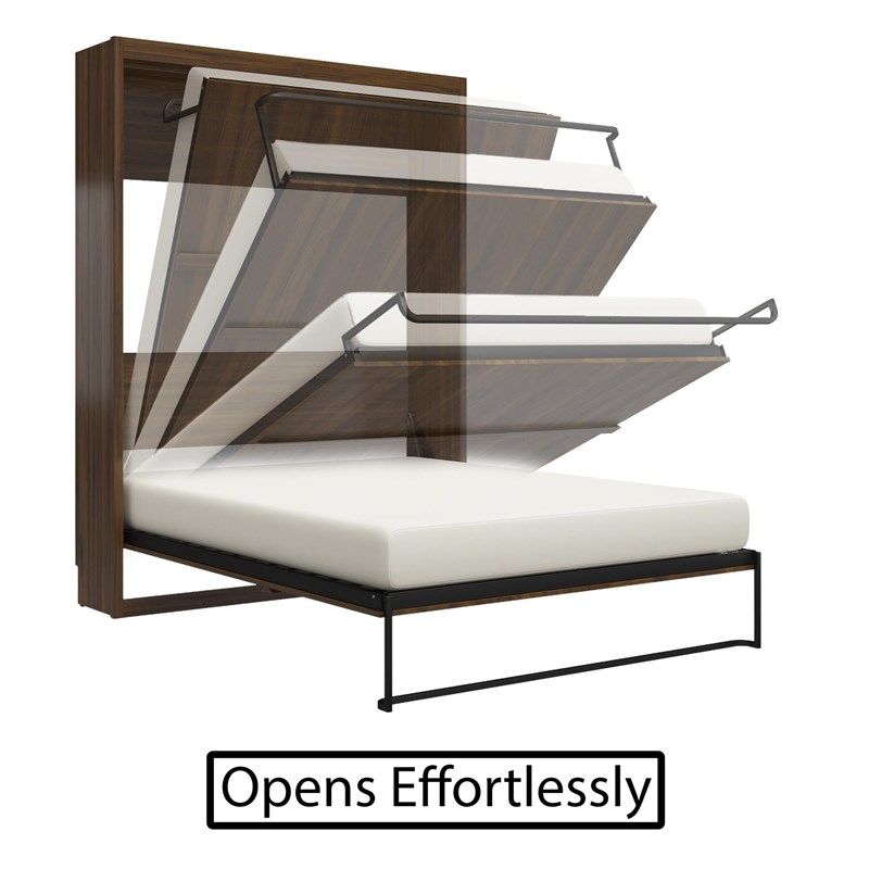 Atlin Designs Contemporary Queen Murphy Wall Bed in Espresso
