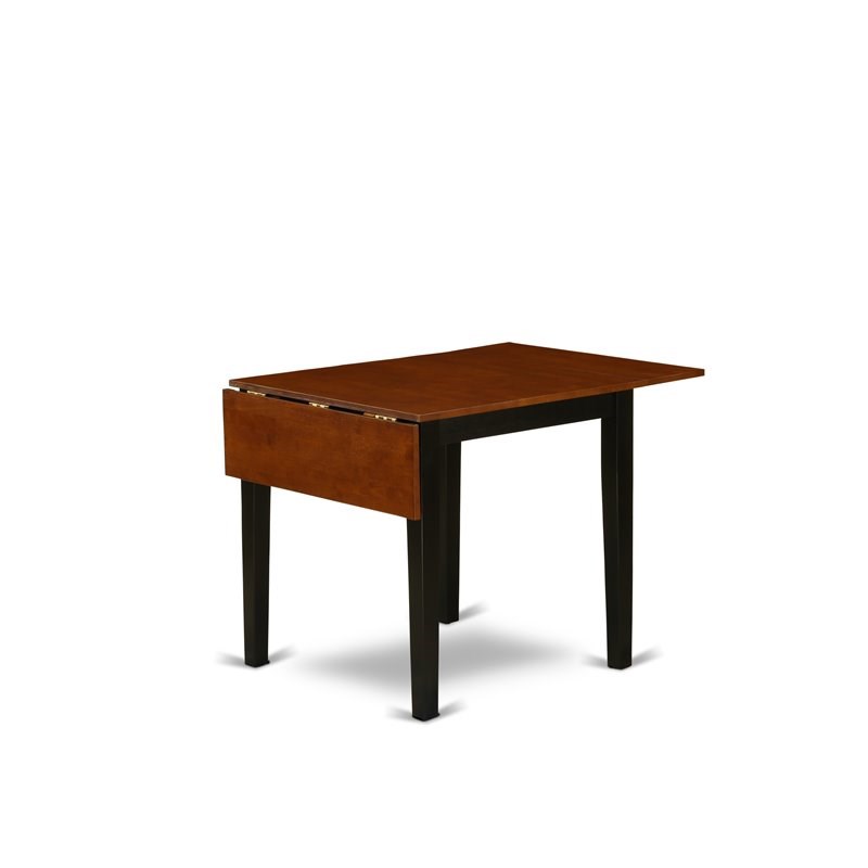 Atlin Designs Rectangular Wood Dining Table in Black/Cherry