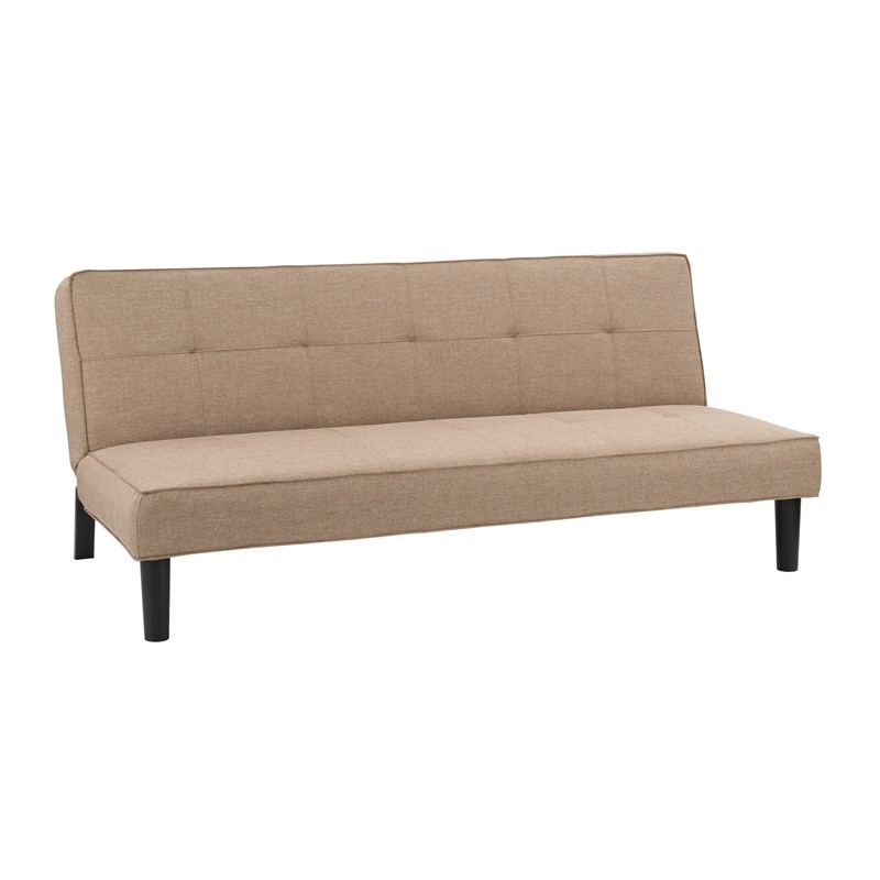 Atlin Designs Convertible Sofa in Cinnamon Beige Fabric