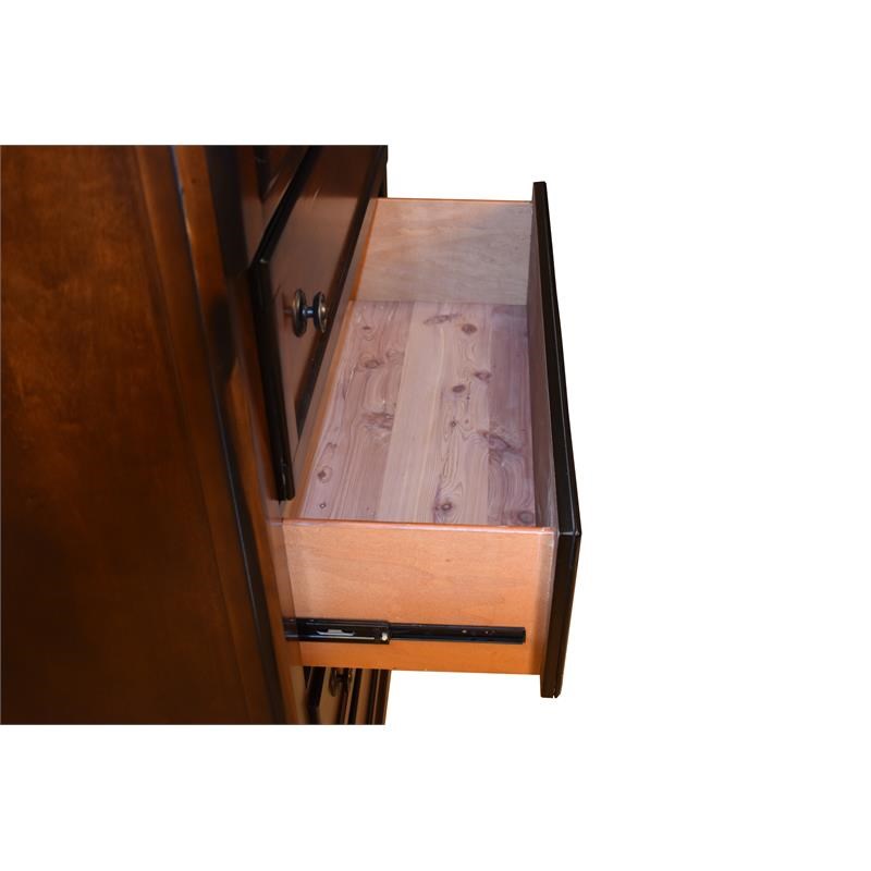 Atlin Designs Transitional Chest Made with Wood in Dark Walnut