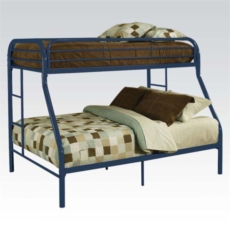 Rosebery Kids Twin Over Full Bunk Bed in Blue