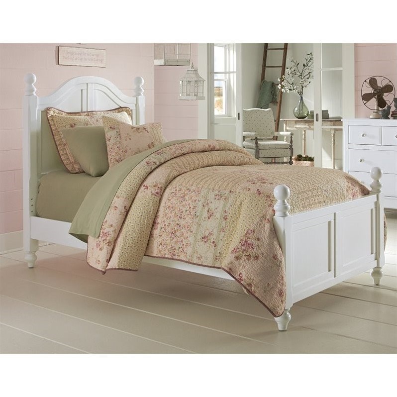 Rosebery Kids Payton Twin Arch Panel Bed in White