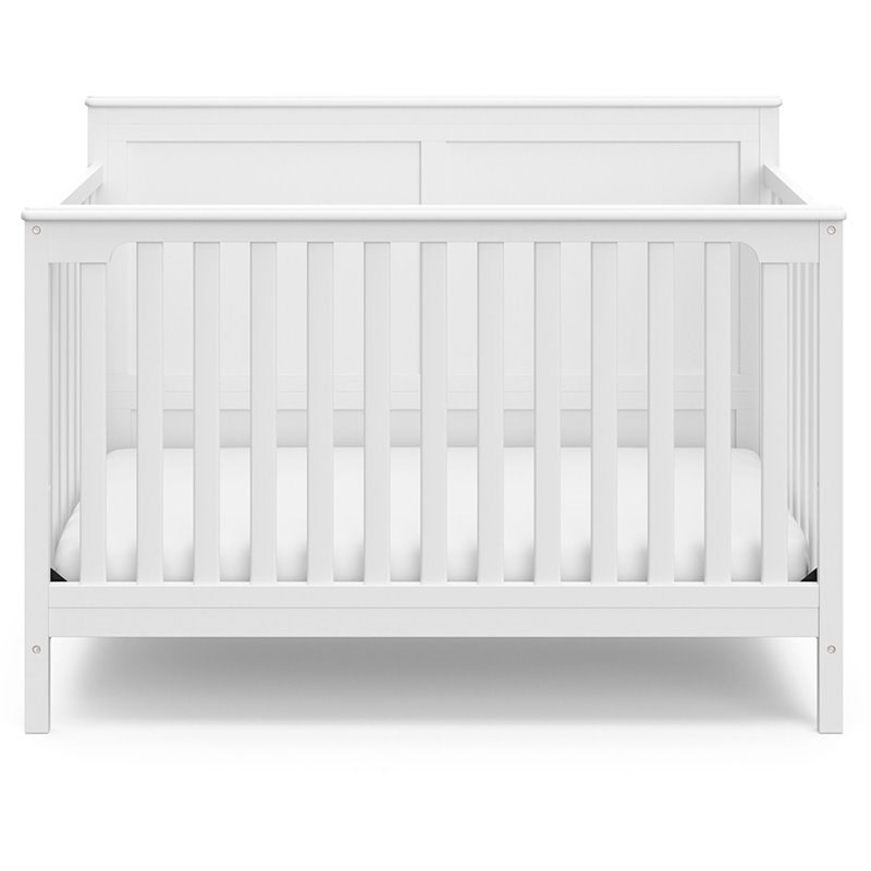 Rosebery Kids Traditional 4 in 1 Wood Convertible Crib in White