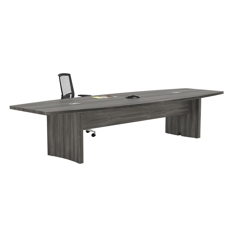 Mayline Aberdeen Series 12' Conference Table in Gray Steel