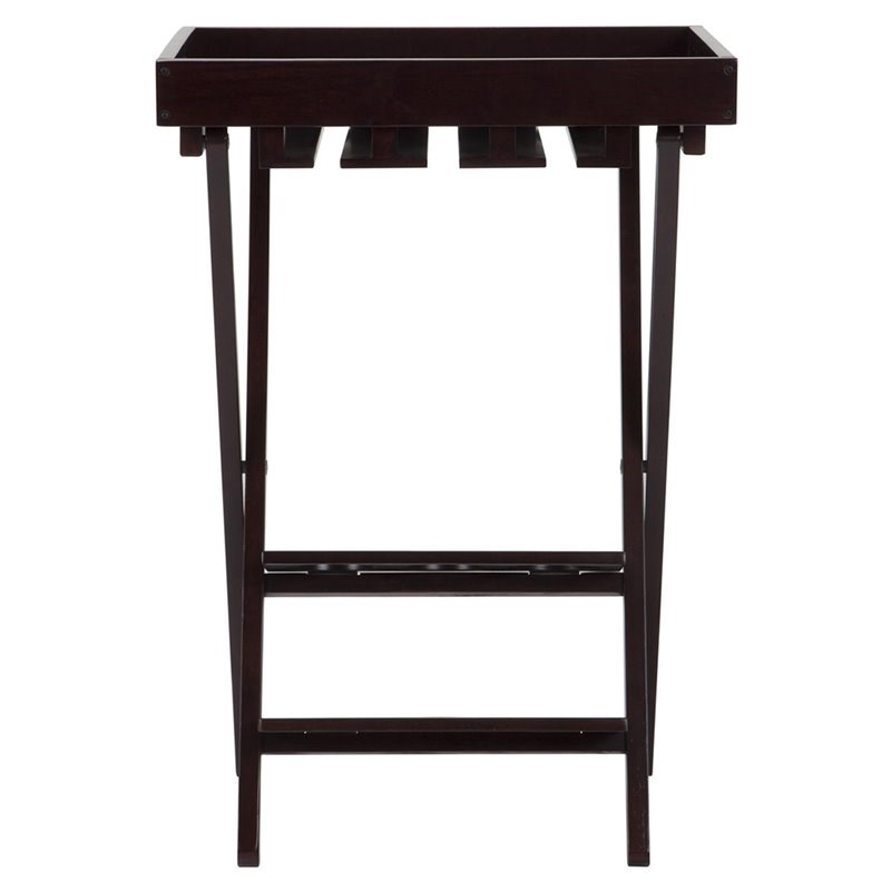 COSCO Folding Wine Rack with Removable Tray in Espresso Homesquare