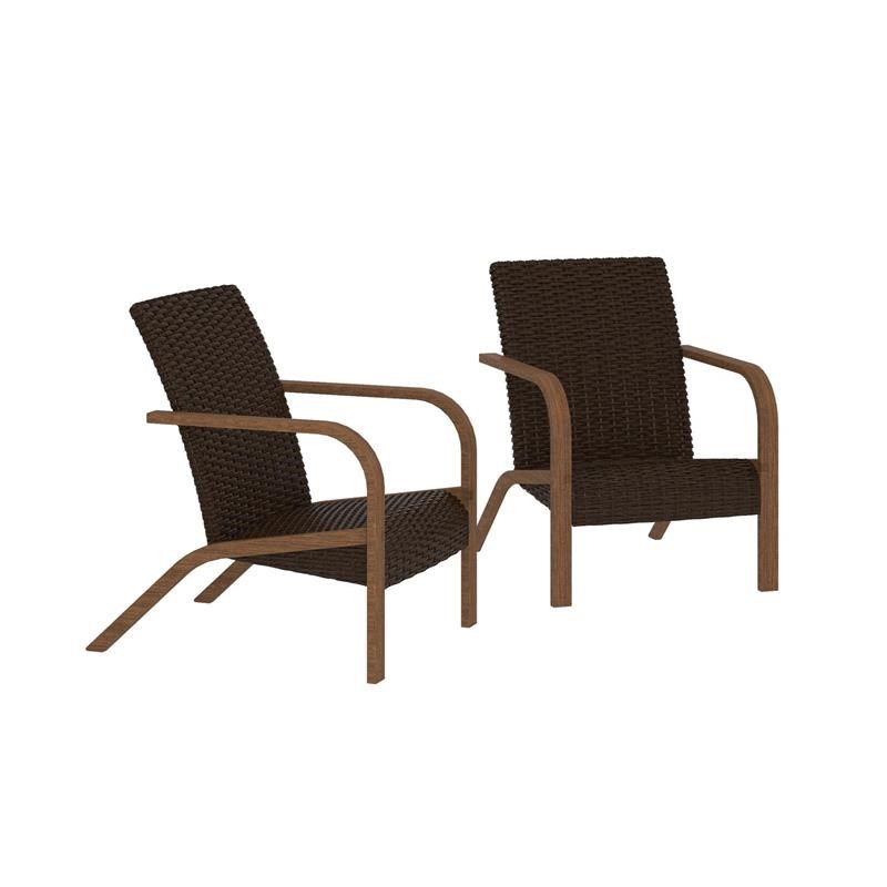 Cosco Outdoor Living Smartwick 2 Pack Patio Lounge Chairs In Brown Homesquare Smartwick 2 Pack Patio Lounge Chairs, Cosco Furniture Outdoor