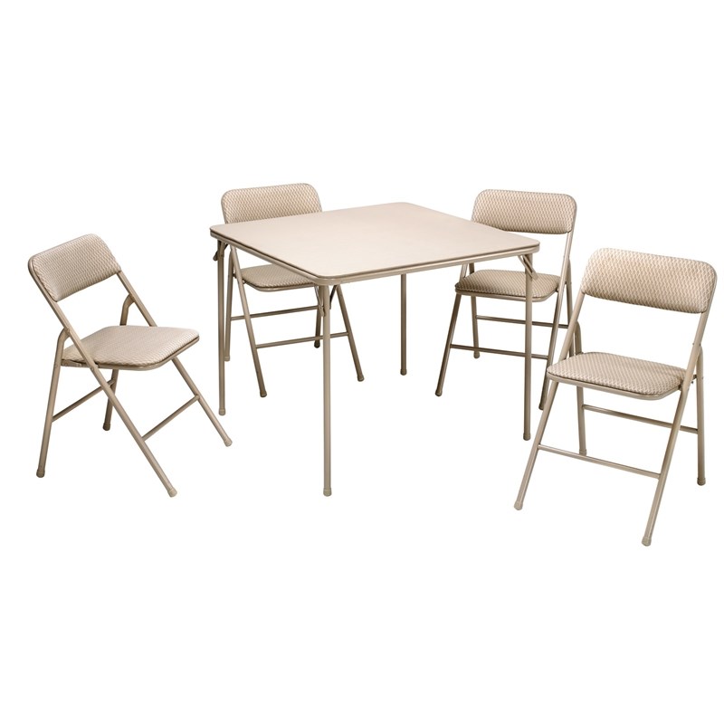 COSCO 5-Piece Folding Dining Set with 34