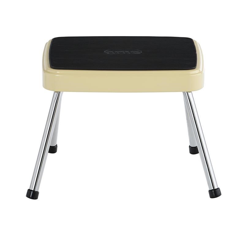 COSCO Stylaire Retro 1-Step Step Stool 200 lb. Weight Capacity in Yellow