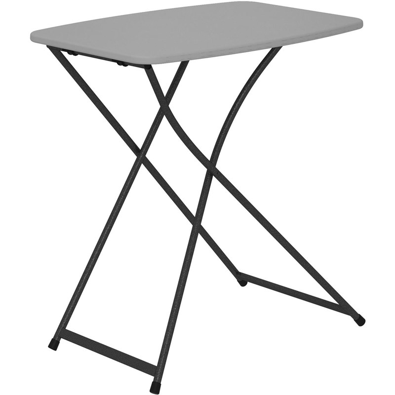 COSCO Personal Folding Activity Table Multi-Purpose Adjustable Height in Gray