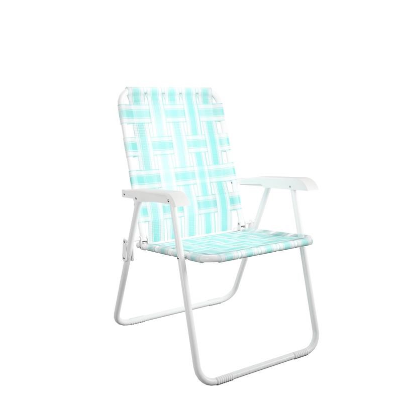 Novogratz Poolside Gossip Priscilla Folding Chairs in Aqua Haze (2-Pack)