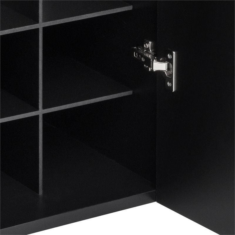 Prepac HangUps Wooden Garage Shoe Storage in Black Homesquare