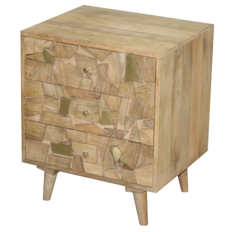 Progressive Furniture Outbound Wood Nightstand in Natural Tan