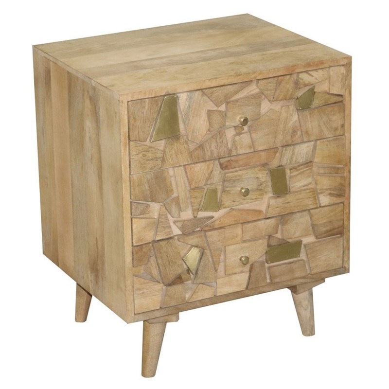 Progressive Furniture Outbound Wood Nightstand in Natural Tan