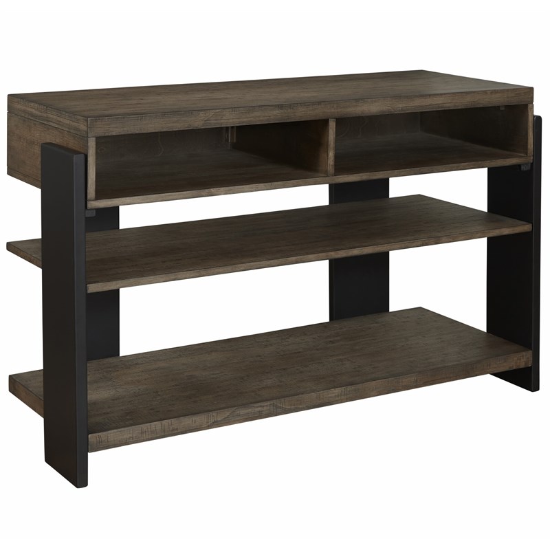 Progressive Furniture Winter Park Sofa/Console Wood Table in Brown/Black