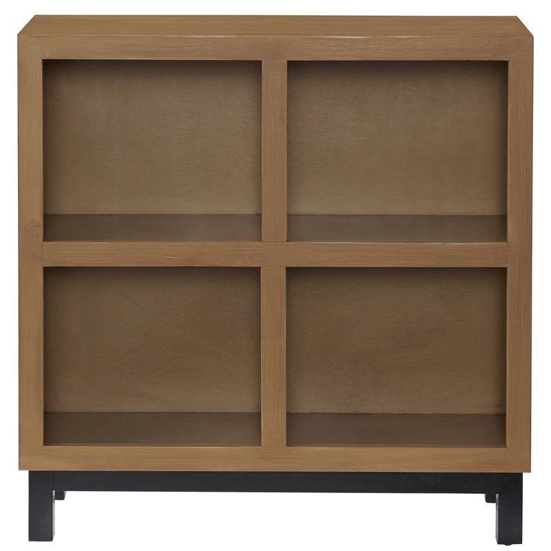 Progressive Furniture Library Camel Brown Wood Accent Bookcase