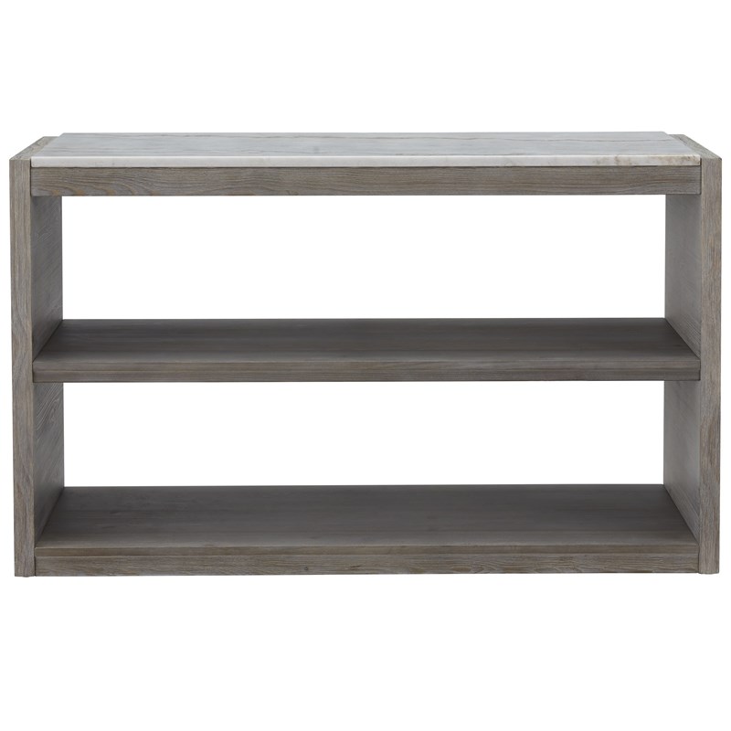 Progressive Furniture Moonbeam Marble Top Sofa/Console Table in Moonlit