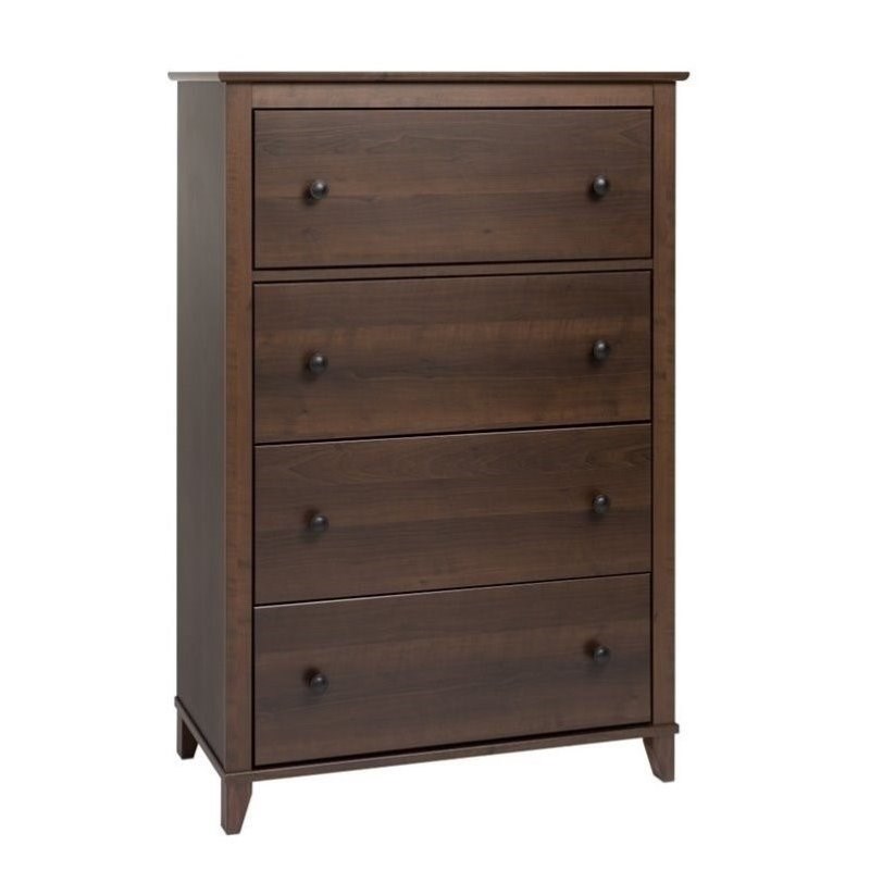 3 Piece Set with 2 Nightstands and Chest in Espresso