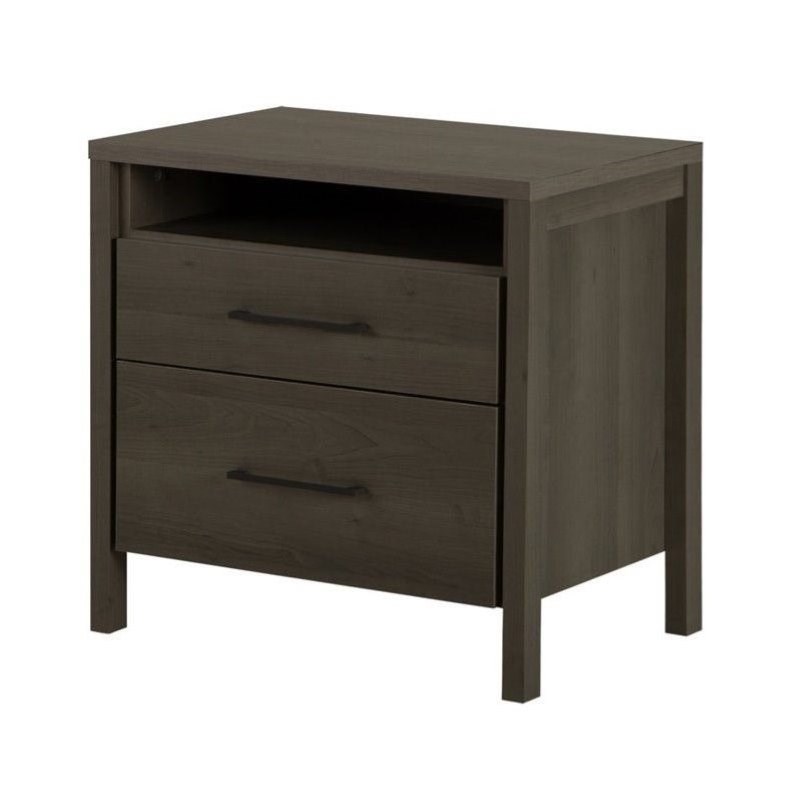 3 piece set with dresser nightstand and chest and gray maple 1767181pkg