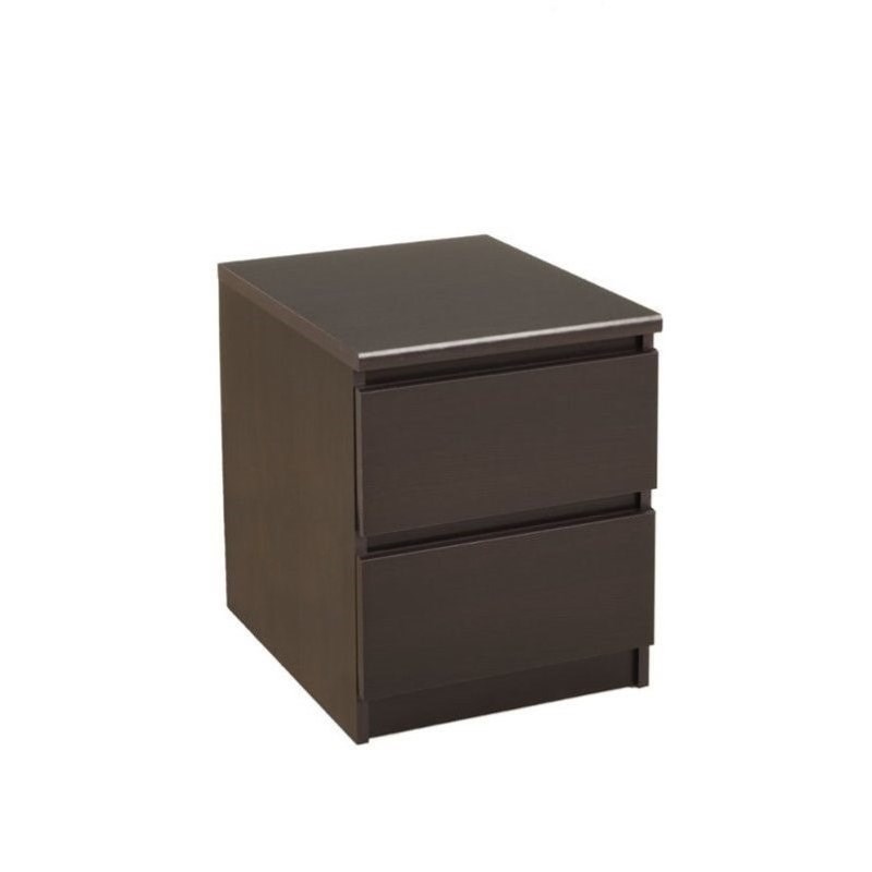 3 Piece Bedrrom Set with 6 Drawer Double Dresser and Two 2 Drawer Nightstands in Coffee