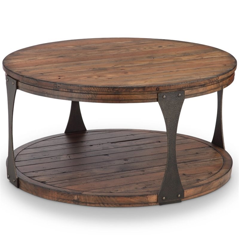 3 Piece Coffee Table and End Table Set in Bourbon
