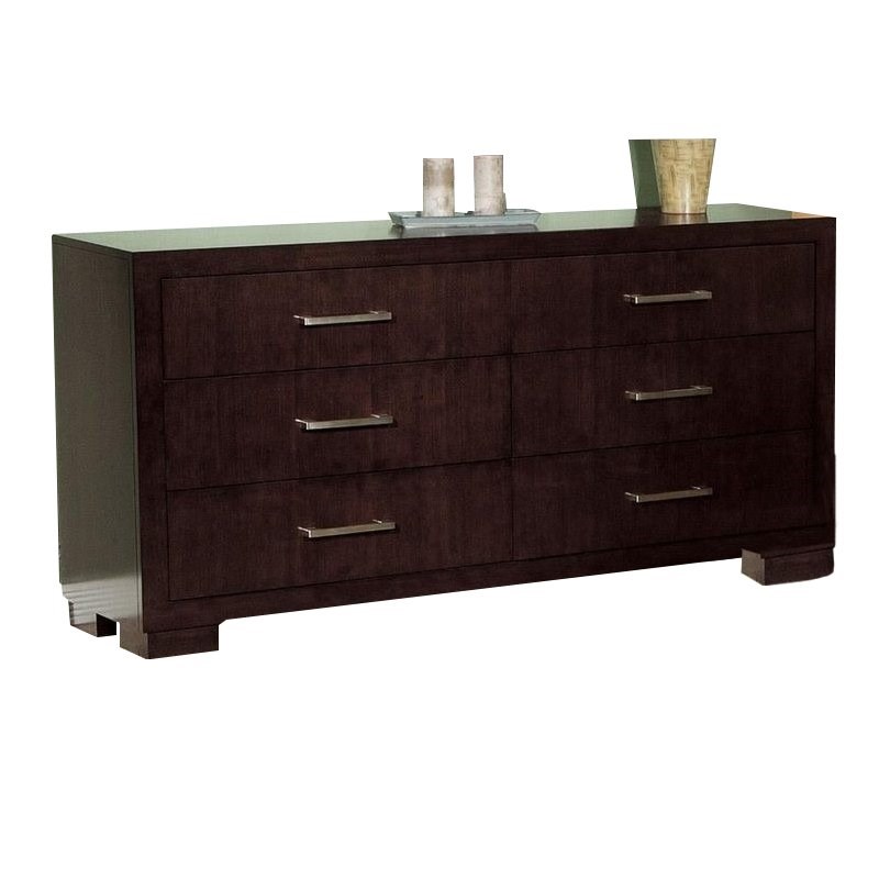 2 Piece Chest and Drawer Set in Dark Cappuccino Homesquare