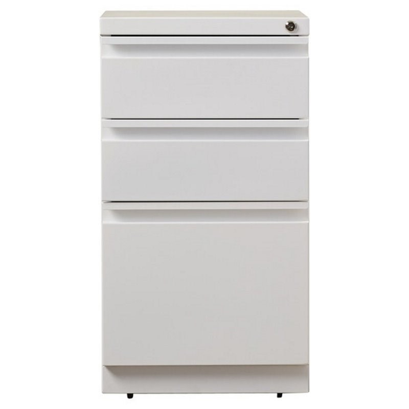 Value Pack (Set of 2) 3 Drawer Mobile File Cabinet in White