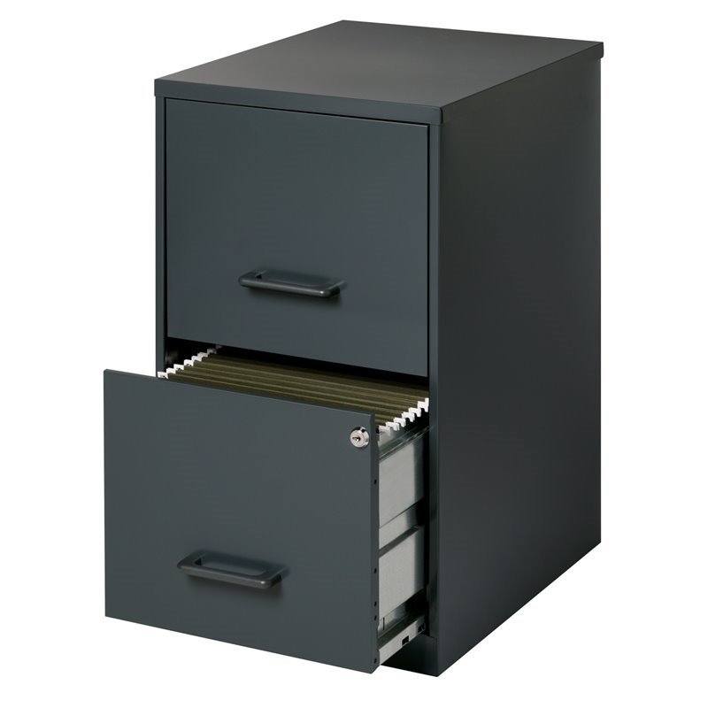 Value Pack (Set of 2) 2 Drawer Letter File Cabinet in Black
