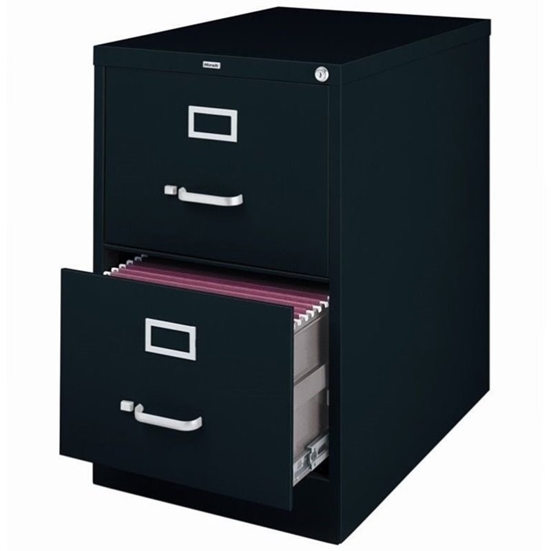 (Value Pack) 2 Drawer File Cabinet and 4 Drawer File Cabinet in Black